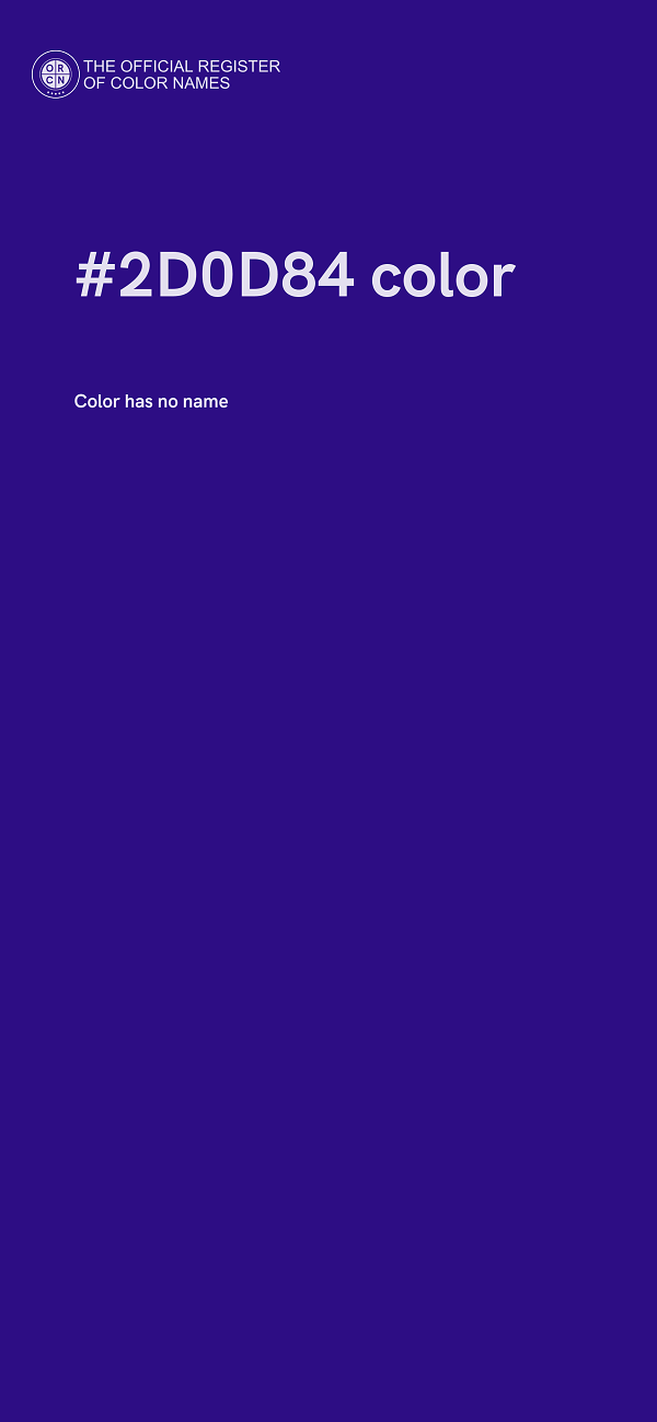 #2D0D84 color image