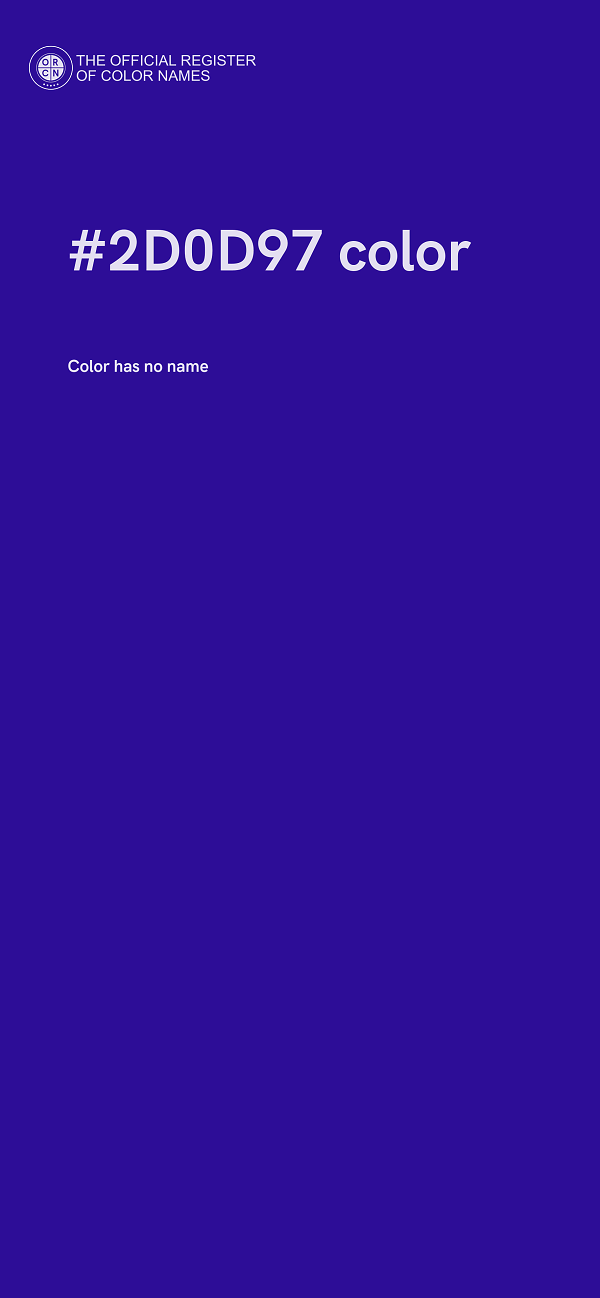 #2D0D97 color image