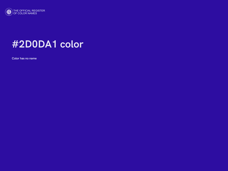 #2D0DA1 color image