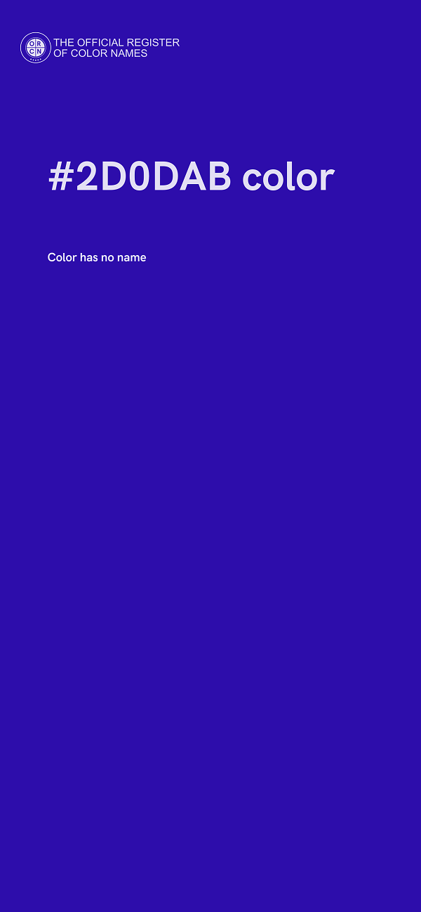 #2D0DAB color image