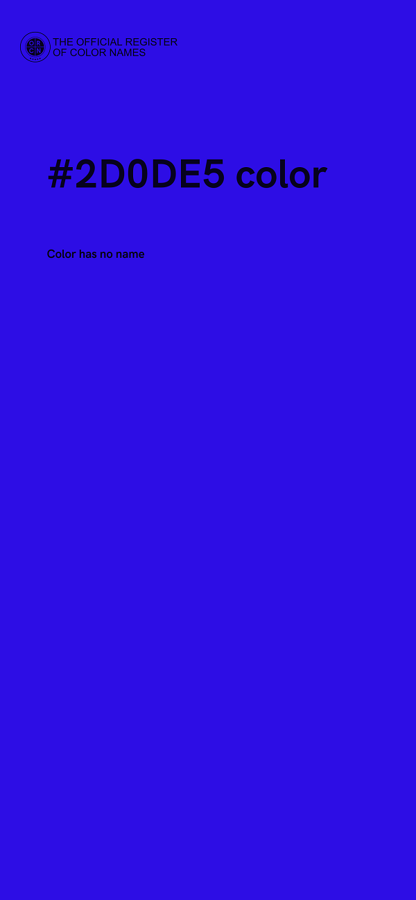 #2D0DE5 color image