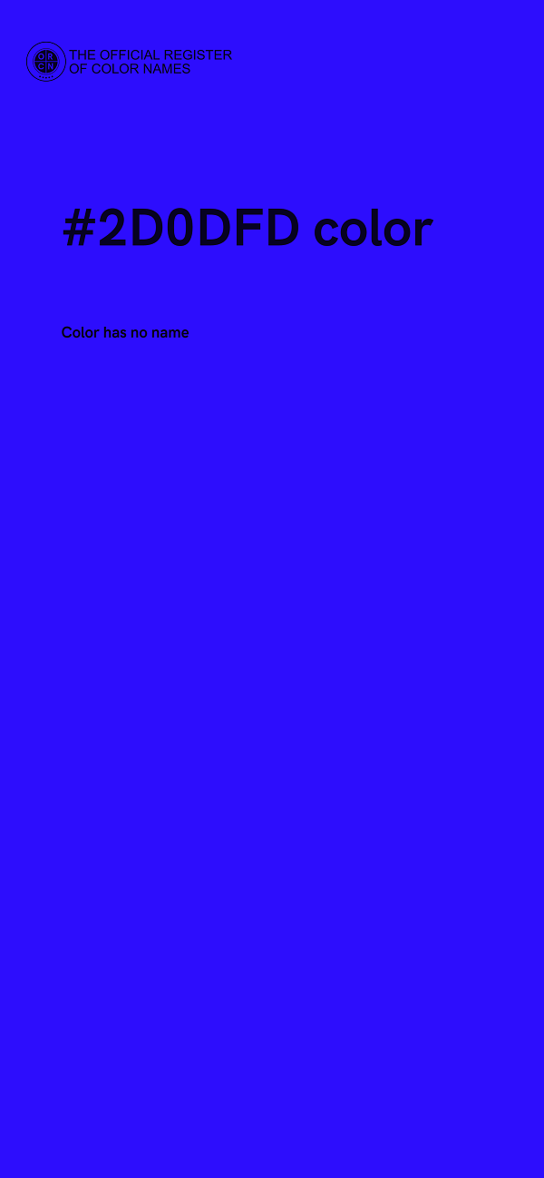 #2D0DFD color image