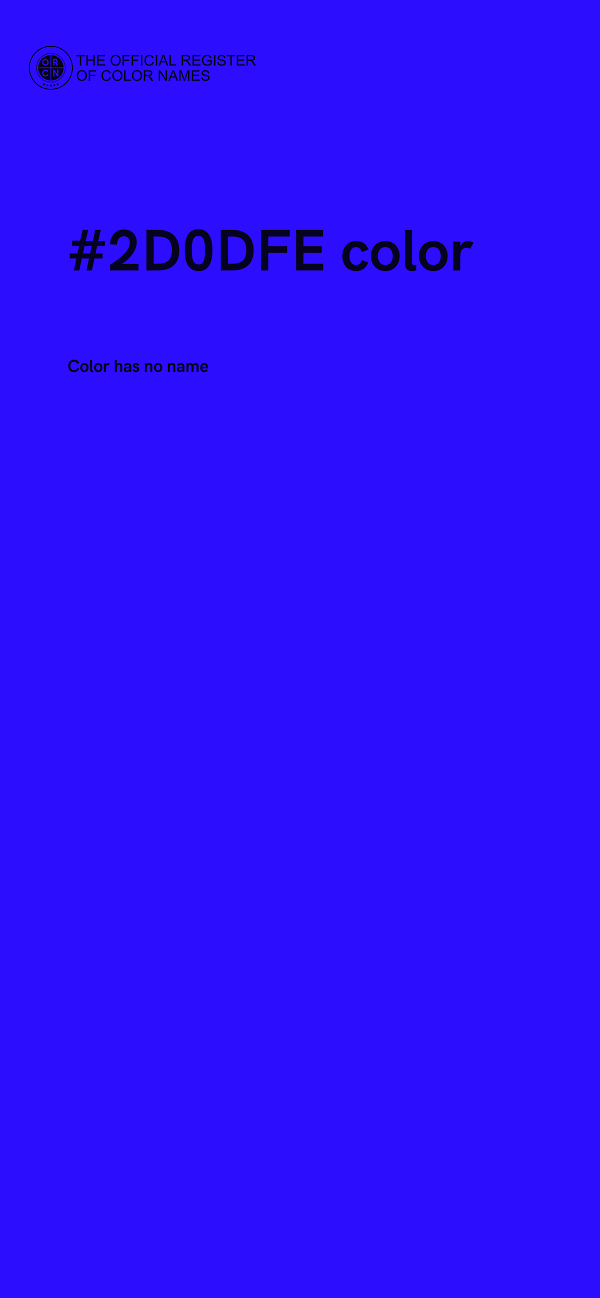 #2D0DFE color image
