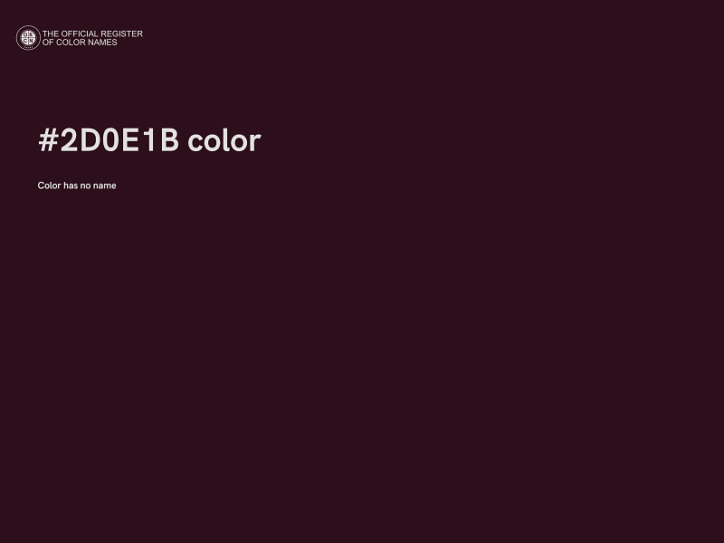 #2D0E1B color image