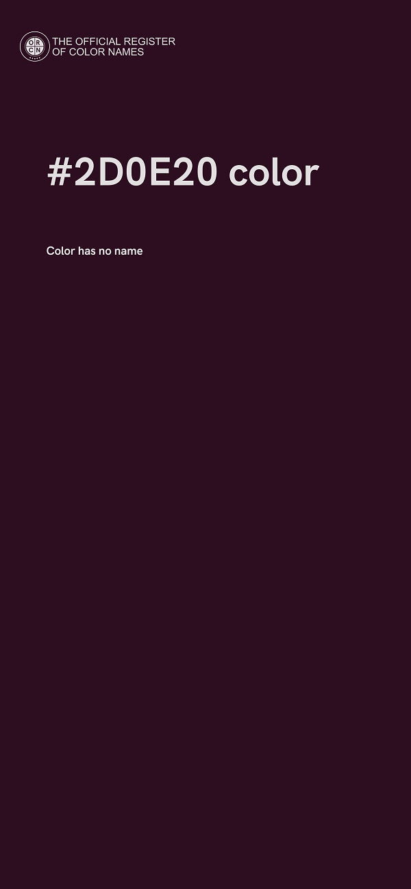 #2D0E20 color image