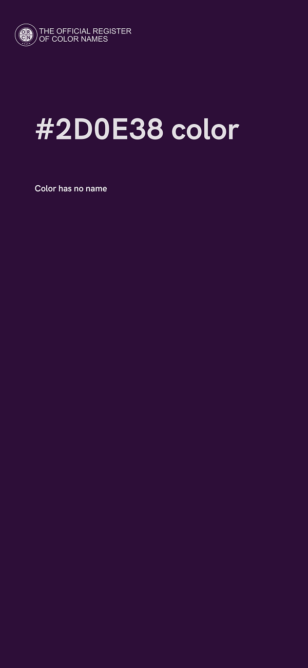#2D0E38 color image