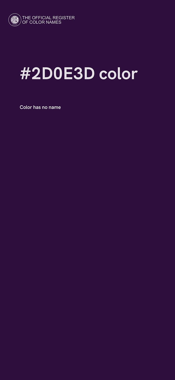 #2D0E3D color image