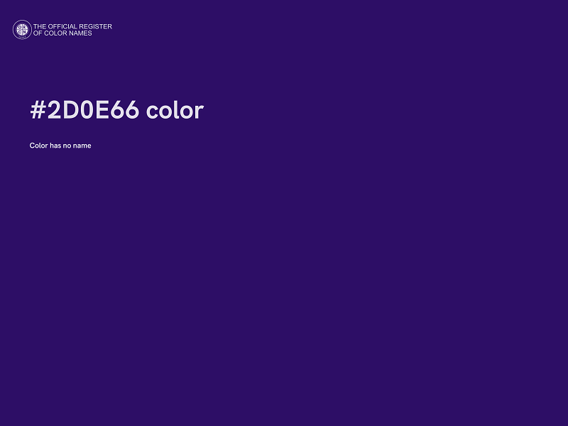 #2D0E66 color image