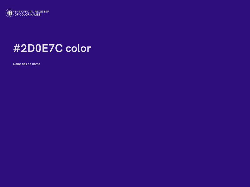 #2D0E7C color image