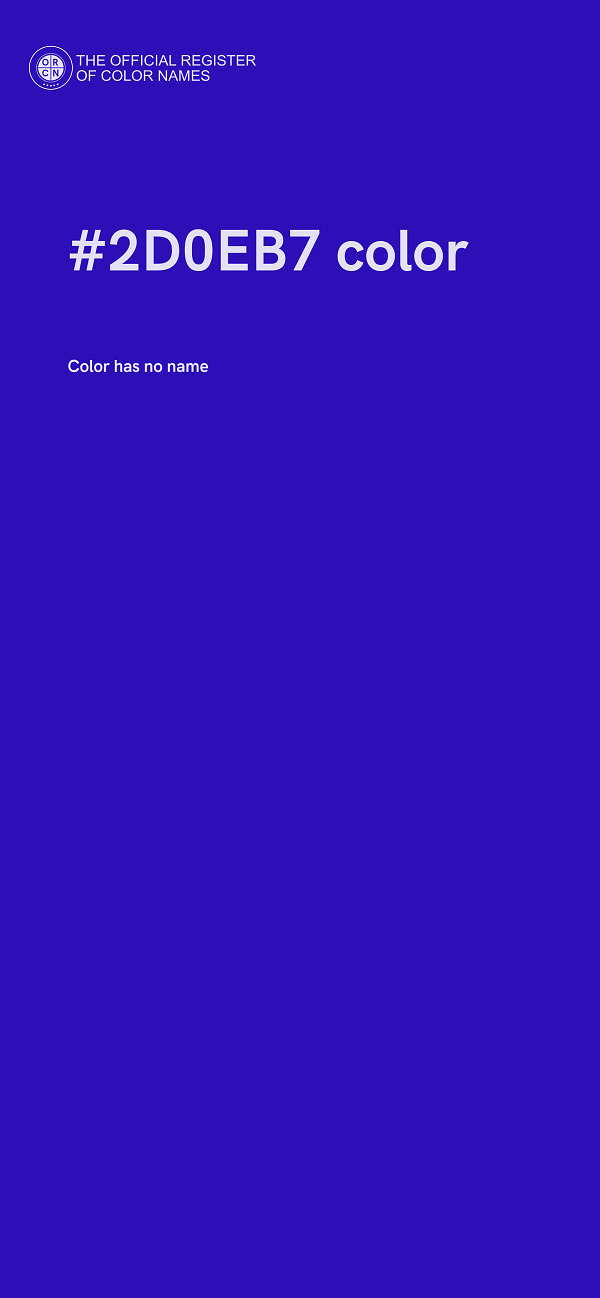 #2D0EB7 color image