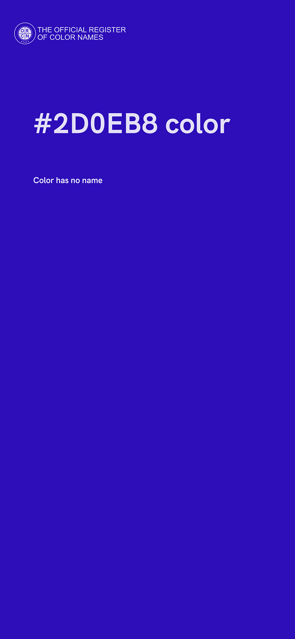 #2D0EB8 color image