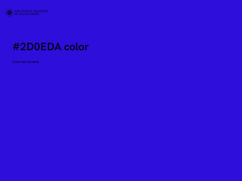 #2D0EDA color image