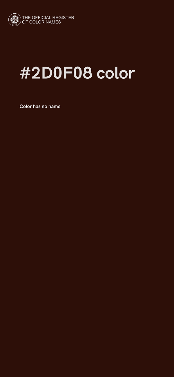 #2D0F08 color image