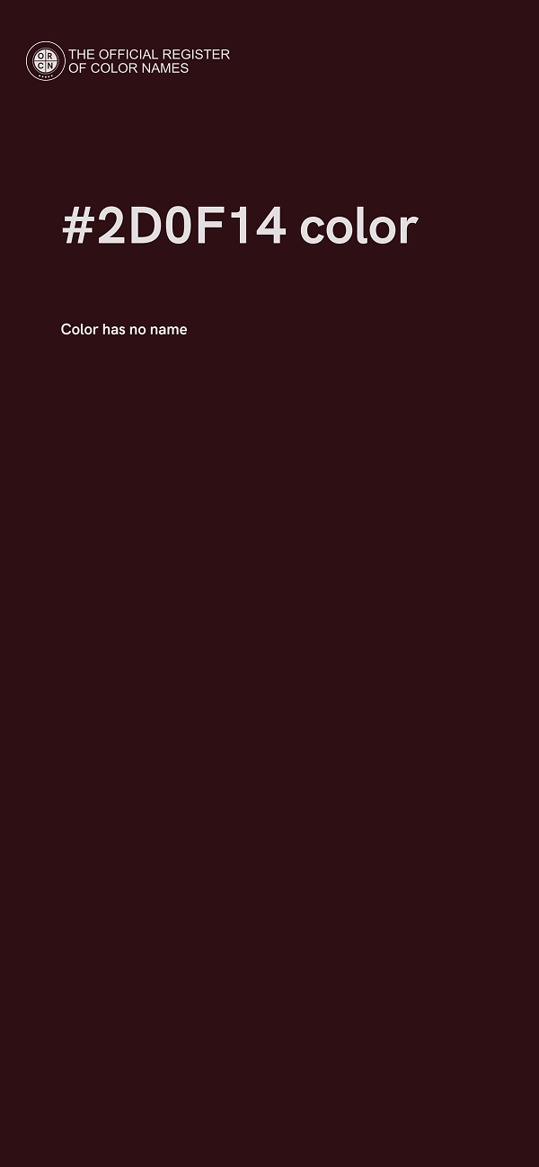 #2D0F14 color image