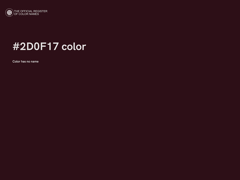 #2D0F17 color image