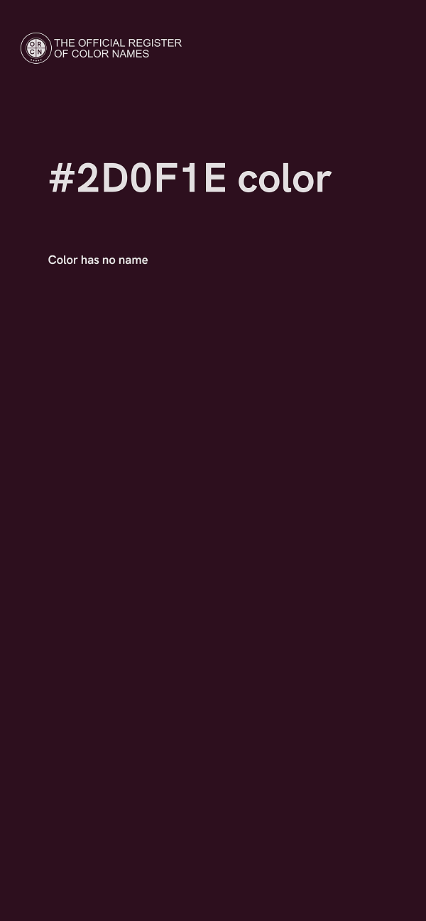 #2D0F1E color image