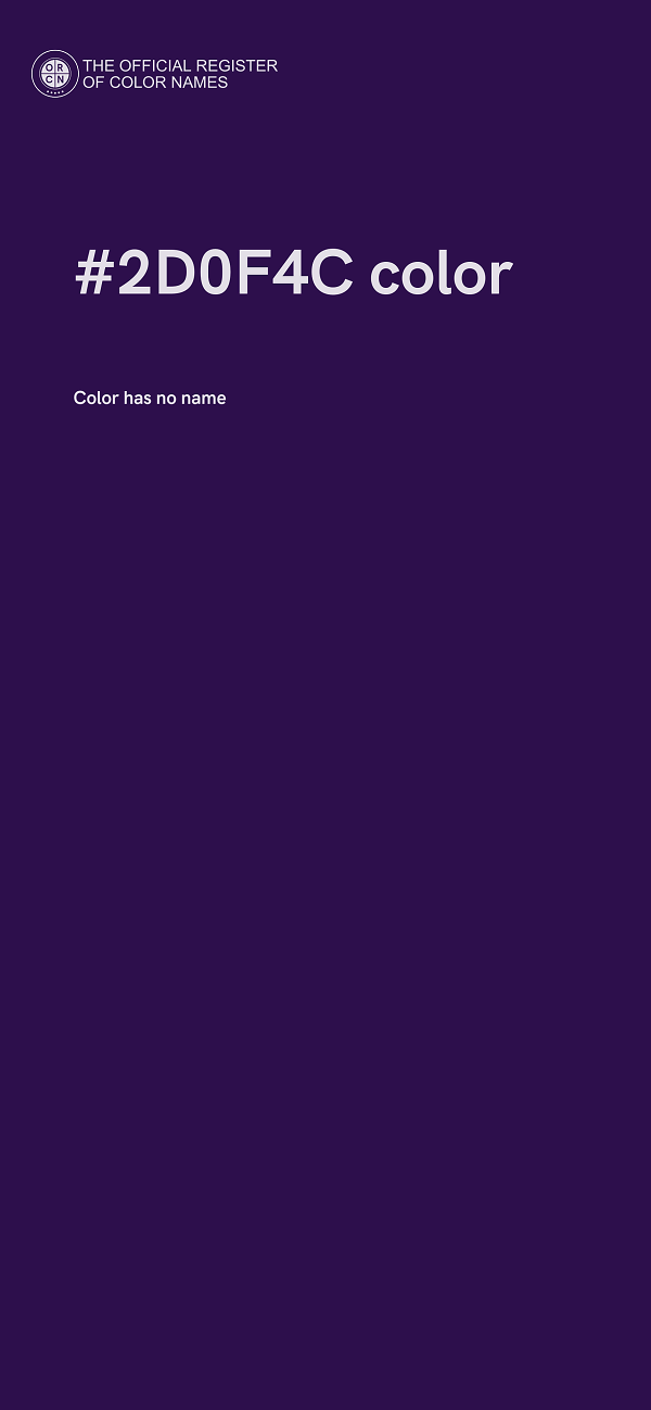#2D0F4C color image