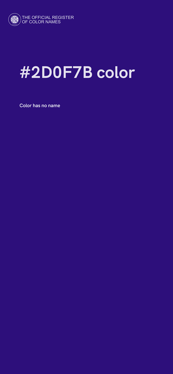 #2D0F7B color image