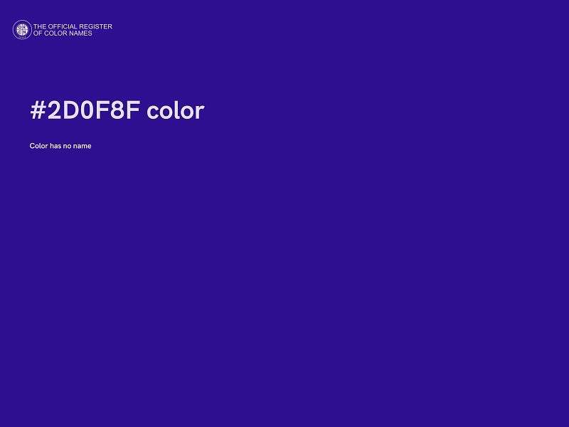 #2D0F8F color image