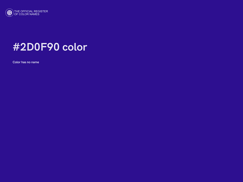 #2D0F90 color image