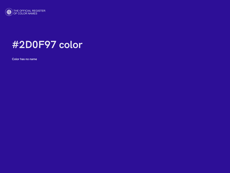 #2D0F97 color image