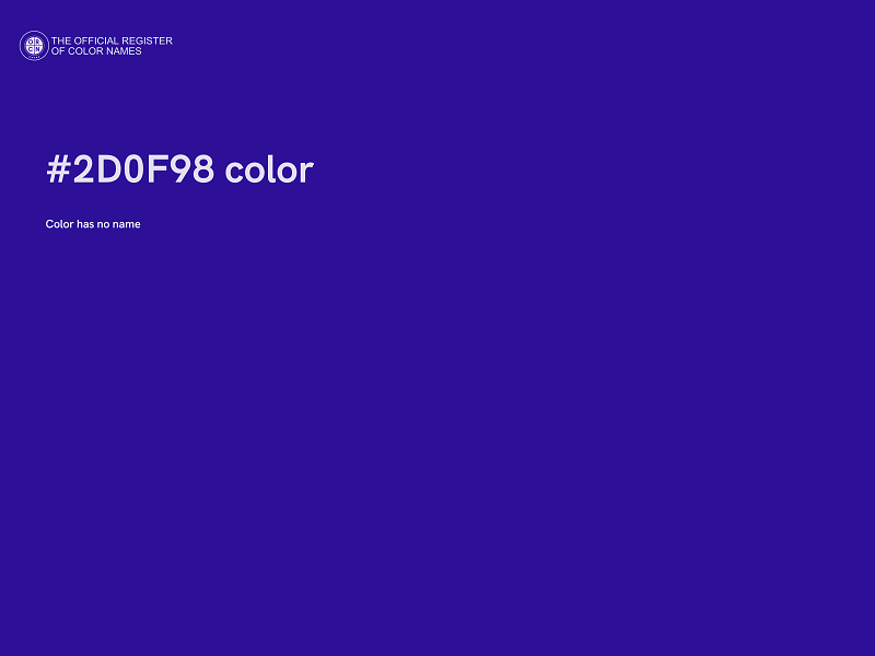 #2D0F98 color image