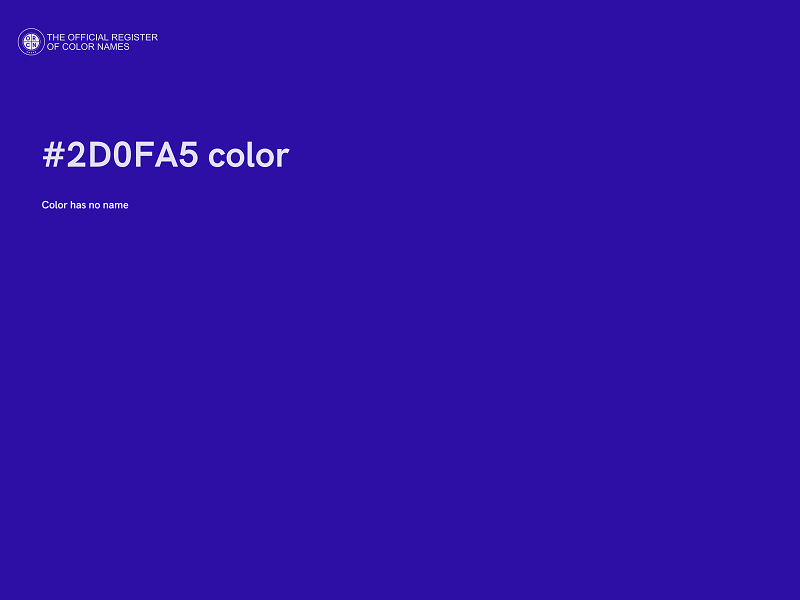 #2D0FA5 color image