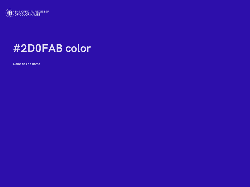 #2D0FAB color image