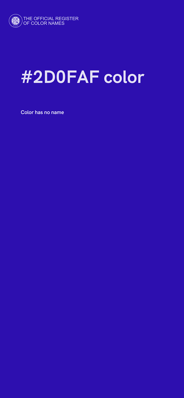 #2D0FAF color image