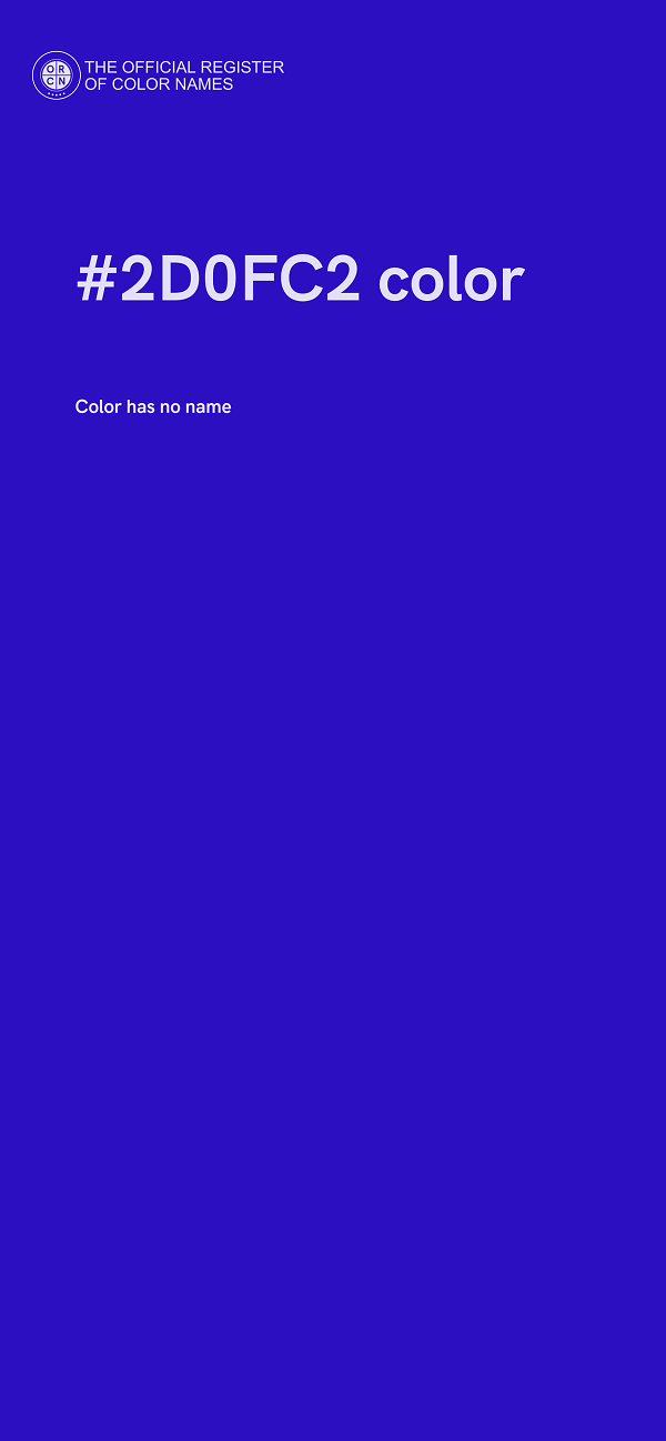 #2D0FC2 color image