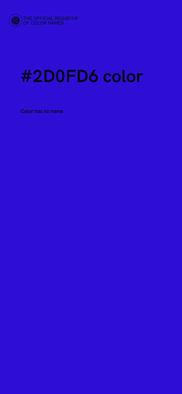 #2D0FD6 color image