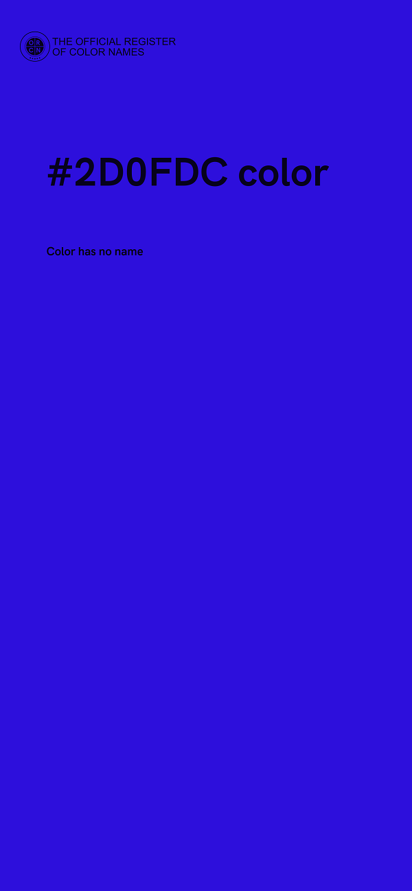 #2D0FDC color image