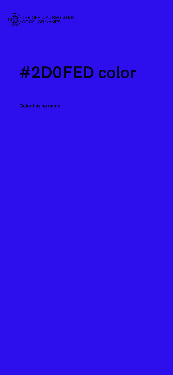 #2D0FED color image
