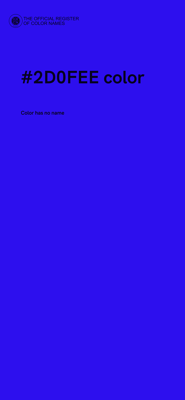 #2D0FEE color image