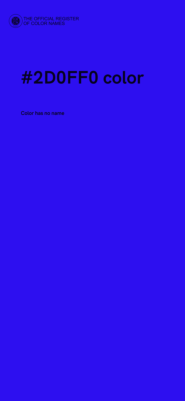 #2D0FF0 color image