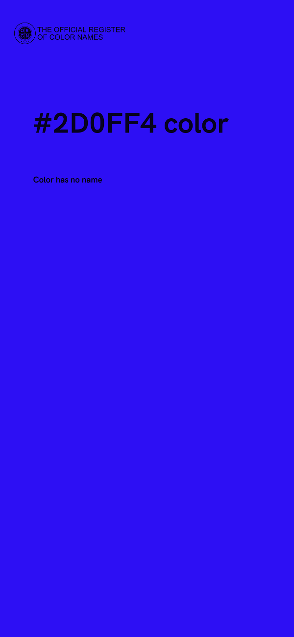 #2D0FF4 color image