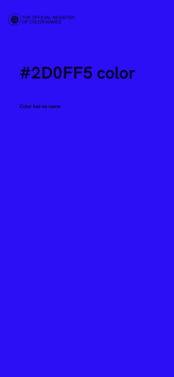 #2D0FF5 color image
