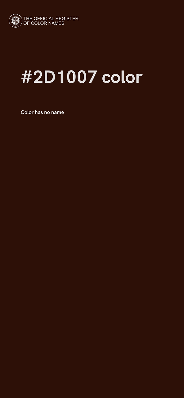 #2D1007 color image