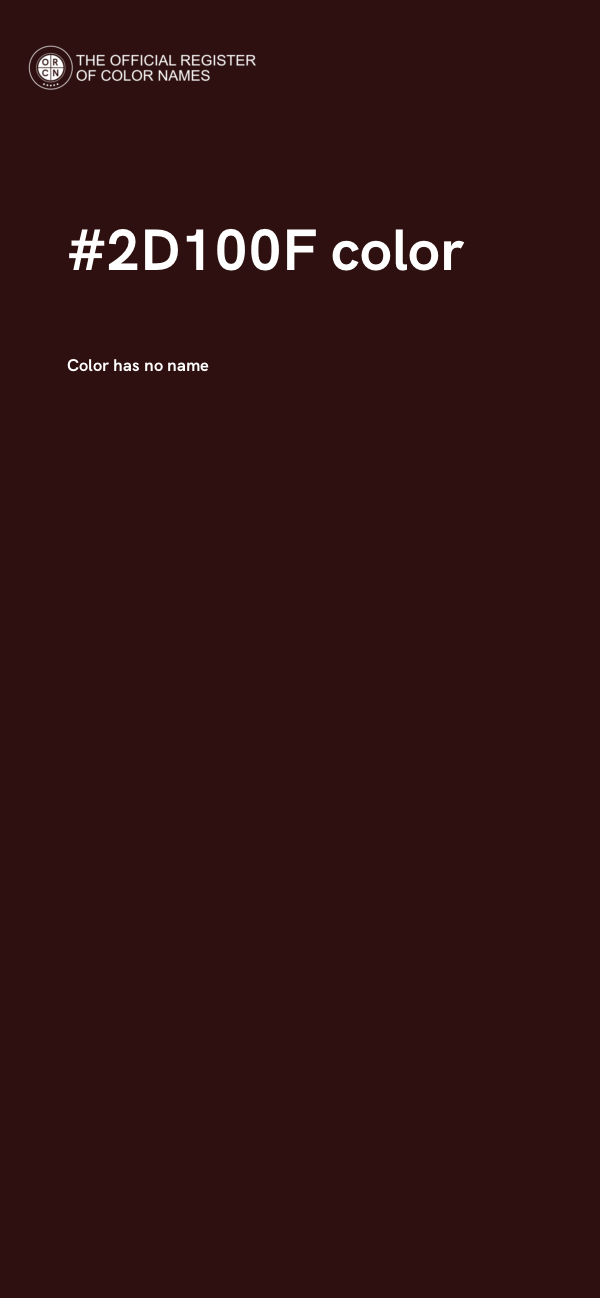 #2D100F color image