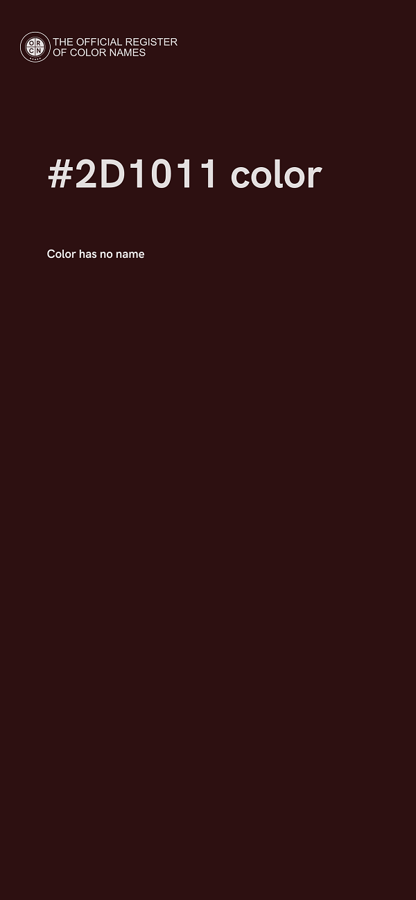 #2D1011 color image