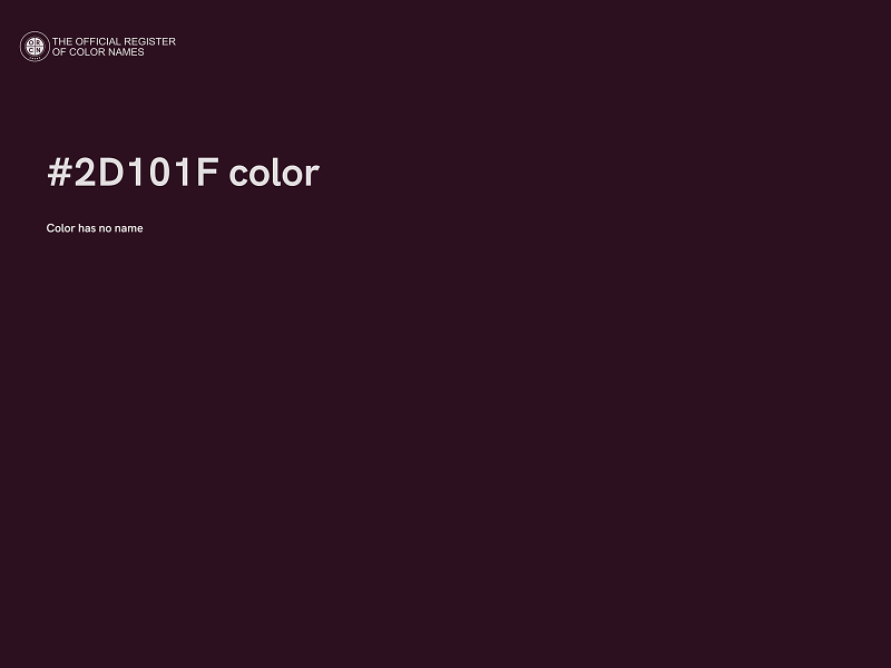 #2D101F color image