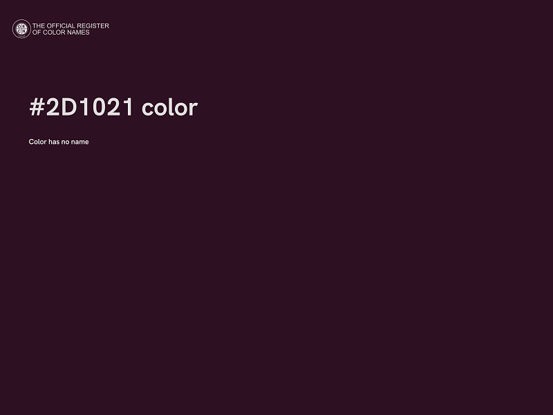 #2D1021 color image