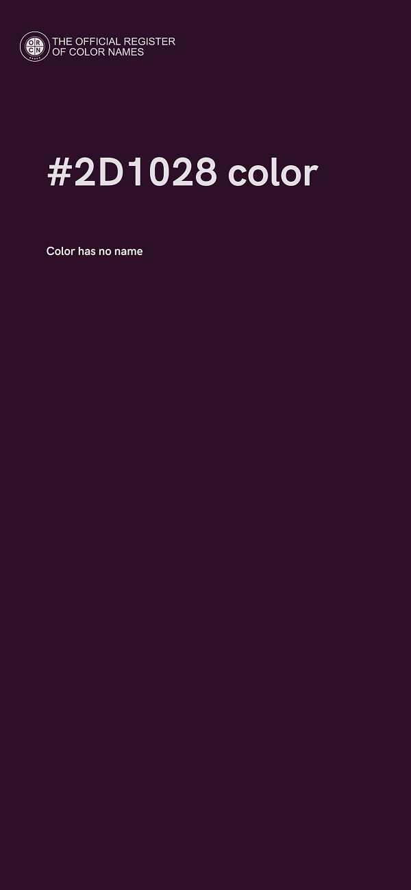 #2D1028 color image