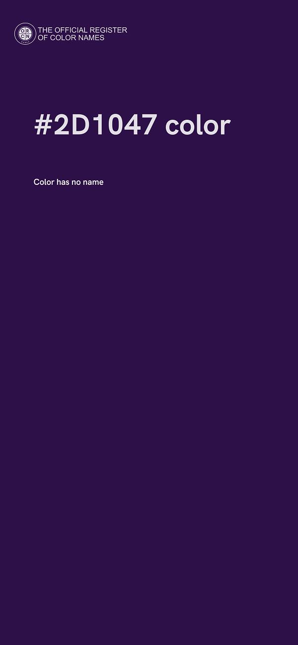 #2D1047 color image