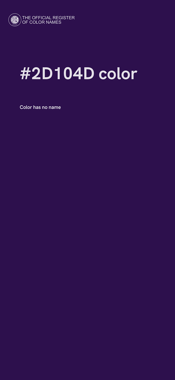 #2D104D color image