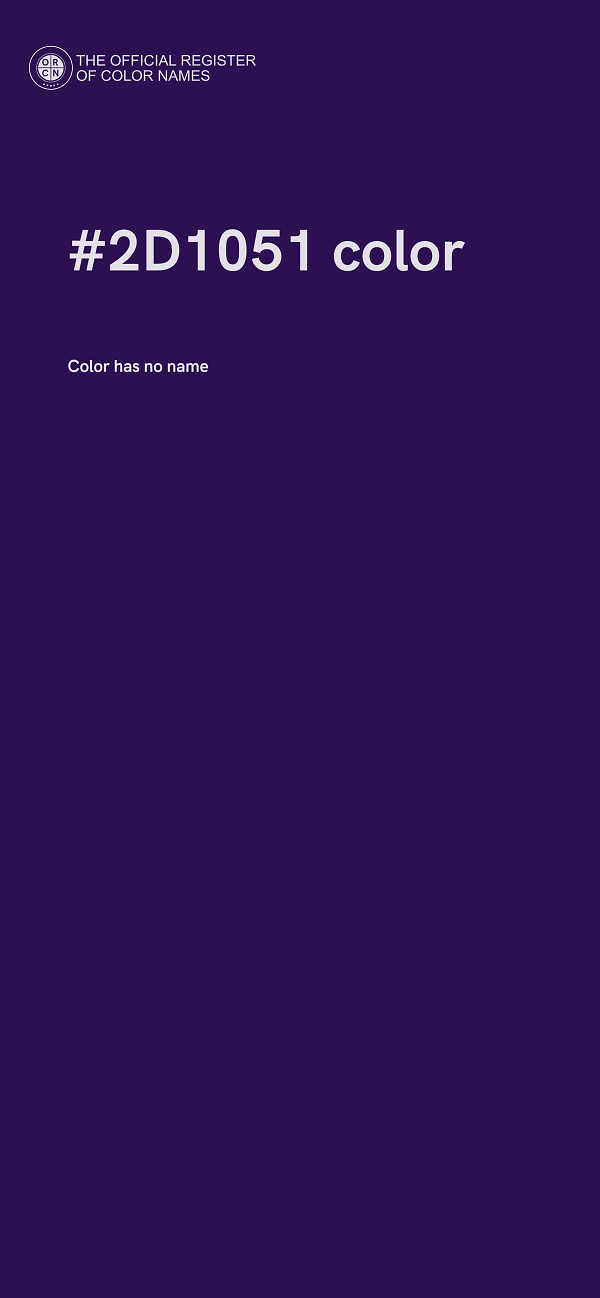 #2D1051 color image