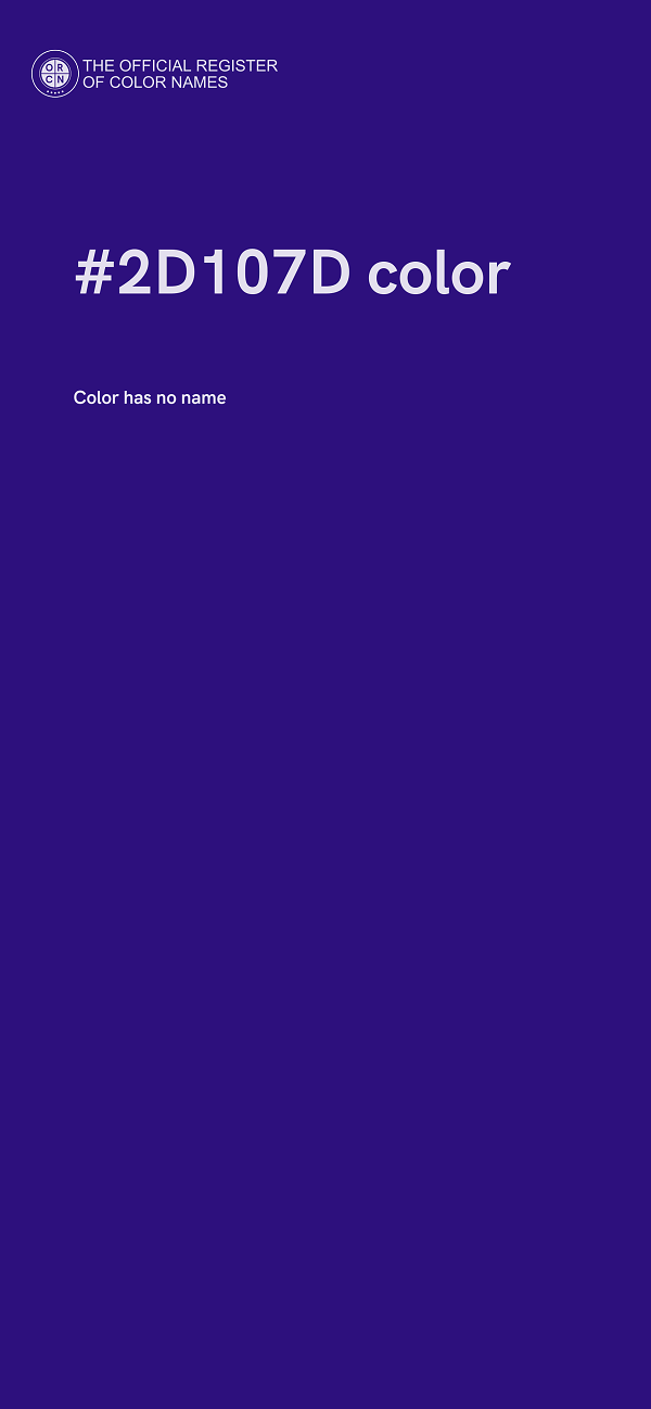 #2D107D color image