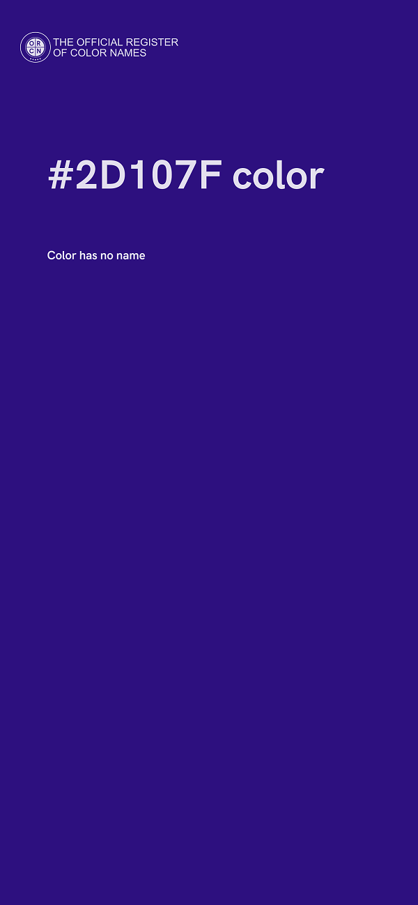 #2D107F color image