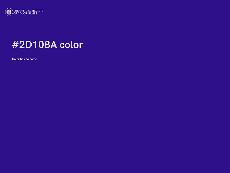 #2D108A color image