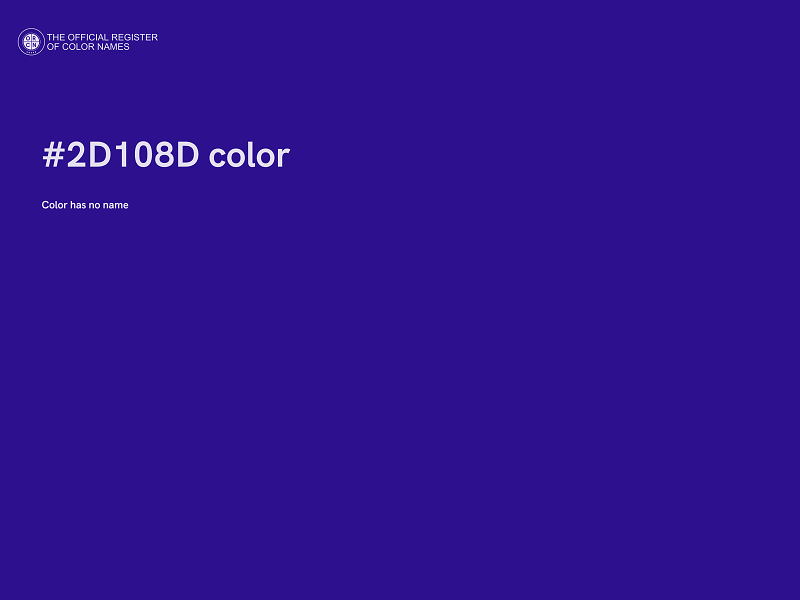 #2D108D color image